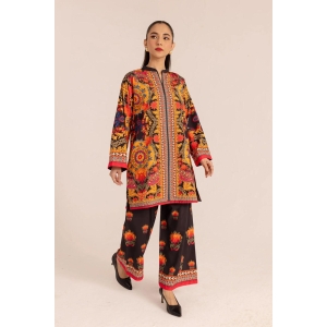 Stylish Colorfull Printed Shirt and Trouser Set - 2 Pcs