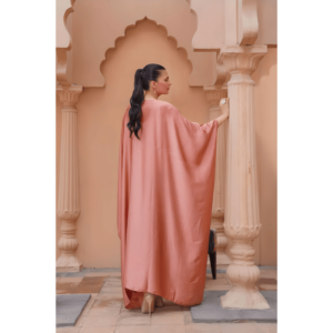 1 Pc titched Katan Silk Plain Kaftan zb-16