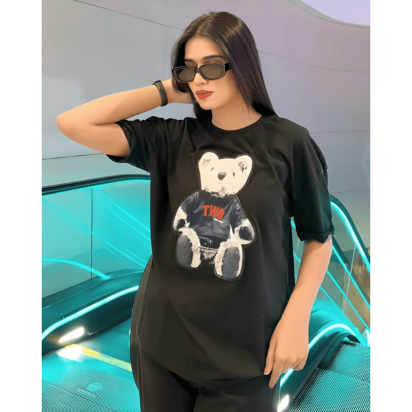 Women's Stitched Jersey Printed T-Shirt zb-19