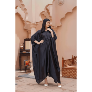 1 Pc titched Katan Silk Plain Kaftan zb-14