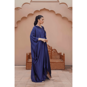 1 Pc titched Katan Silk Plain Kaftan zb-15