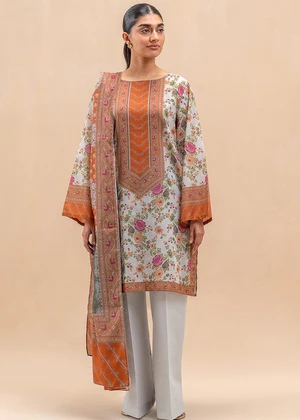 Summer Orchid 3‑Piece Lawn Suit – Unstitched